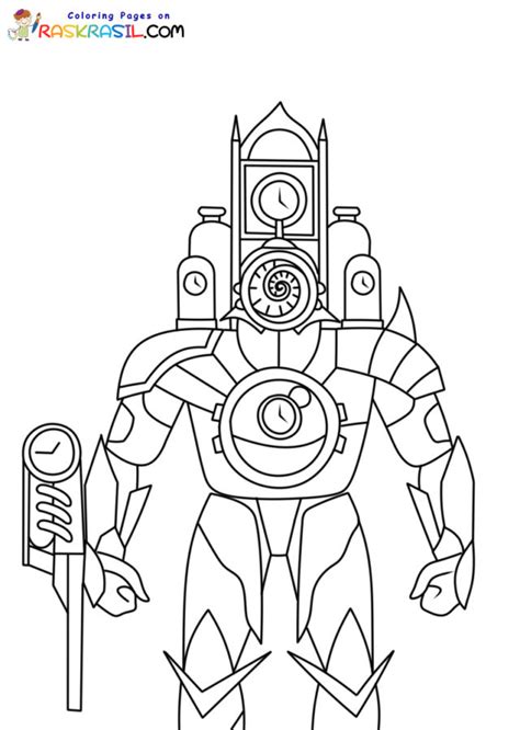 17 Titan Clock Man Coloring Pages .